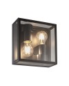 VERBIER * PLAFÓN EXTERIOR GRIS OSCURO  IP65 - 2L*E27